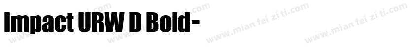 Impact URW D Bold字体转换